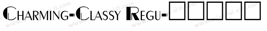 Charming-Classy Regu字体转换
